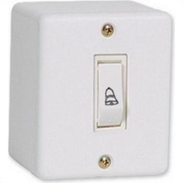 Imagem de Sistema Box Ilumi 6A. Branco Pulsador 1 Tecla Campainha - 6313