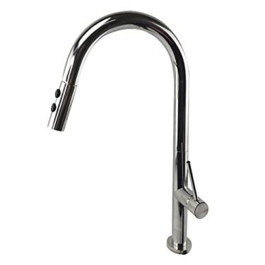 Imagem de Torneira Gourmet Ducha Retratil Bancada Cozinha 2 Modos de Jato Monocomando Quente Frio