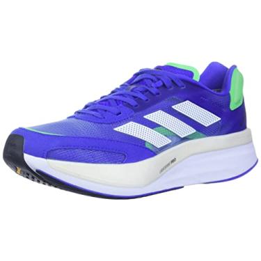 Imagem de adidas Adizero Boston 10, Tinta sônica/preto/preto/verde gritando, 10.5