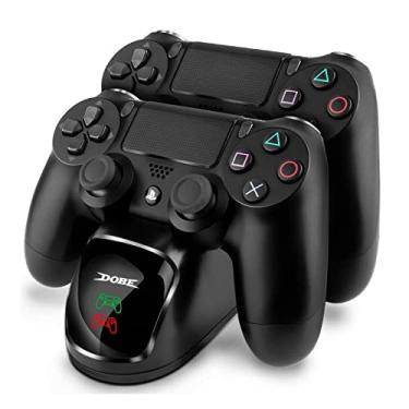Imagem de Carregador de controlador, estação de carregamento com controlador USB duplo para estação de carregamento Pstation 4/PS4/Slim/PS4 Pro
