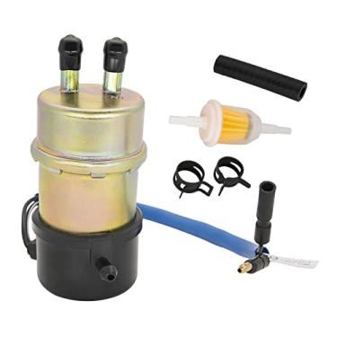 Imagem de Bomba de combustível elétrica 49040-1055 12V para Kawasaki Mule Bomba de combustível KAF620 Substitui para Kawasaki Mule 3010 3000 3020 2500 2510 2520 1000 (8 mm de entrada/saída), bomba de combustível Mule