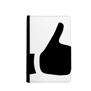 Imagem de Porta-passaporte padrão de contorno de gestos elogios Notecase Burse capa carteira porta-cartão, Multicolor