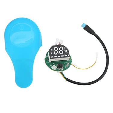 Imagem de placa de circuito de substituição de placa Bluetooth de scooter elétrica com tampa de silicone à prova d'água para ES1 ES2 ES3 ES4, Placa de circuito e kit de tampa de painel,