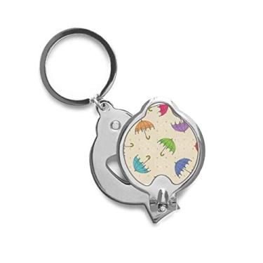 Imagem de Cortador de unhas Umbrella Cloud Rain Drip Sun Finger Nail Clippers Tesoura de aço inoxidável
