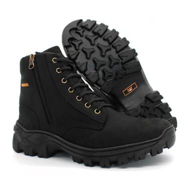 Imagem de Coturno Militar Masculino para Trilha de Couro Conforto e Resistência em Suas Aventuras CAT-2240-02