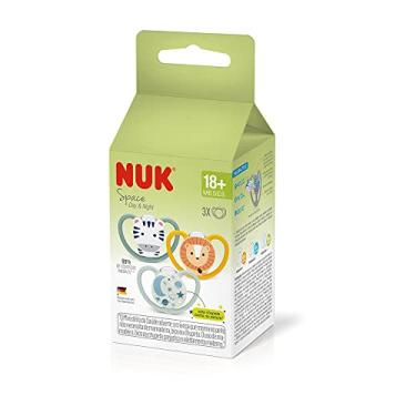 Imagem de NUK Kit Com 3 Chupetas Space 18+ Meses – Dia E Noite