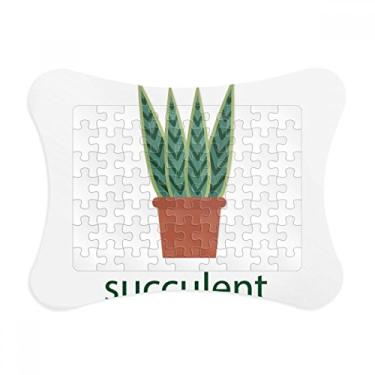 Imagem de Cactus Vaso Suculentas de Plantas em Vaso Verde Moldura Decoração de Jogos Quebra-Cabeças Enfeite
