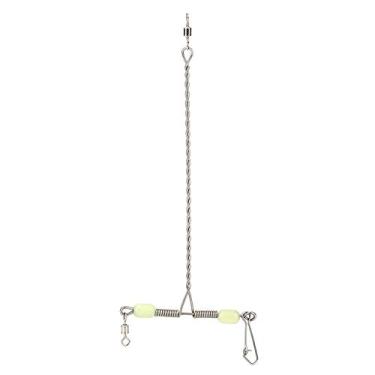 Imagem de Com contas luminescentes, equipamento de pesca giratório de 4 vias, encaixes giratórios em forma de T, ferramenta de pesca para muitos tipos diferentes de pesca
