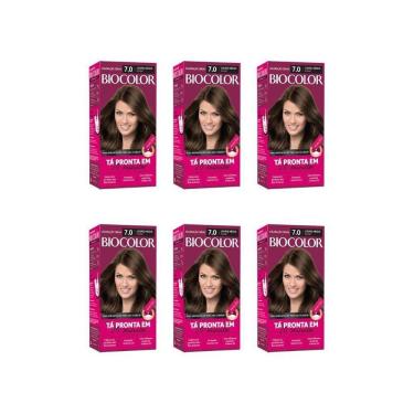 Imagem de Coloraçao Biocolor Creme 7.0 Louro Medio Arraso-Kit C/6Un