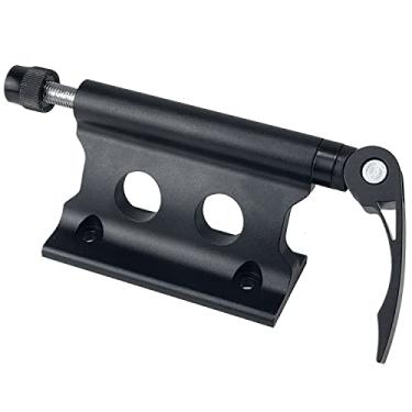 Imagem de Sutekus Suporte universal de garfo de liberação rápida para bicicleta suporte de teto de carro para caminhão, trailer, veículos Vans (preto)