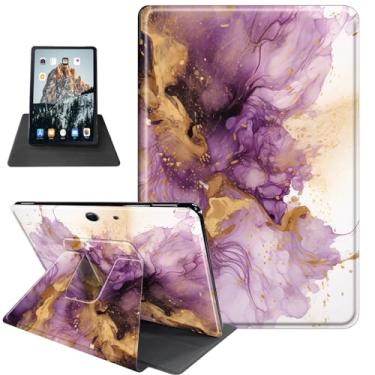 Imagem de Capa para Microsoft Surface Pro 7/Pro 6/Pro 5/Pro 4 com amortecedor de TPU macio, capa de couro PU, suporte giratório de 360°, despertar/hibernar automaticamente, capa à prova de choque para Surface