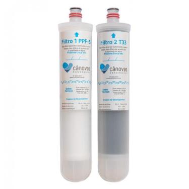 Imagem de Conjunto Filtro Bebedouro Refil Vela Cânovas Ppf-5 E T33