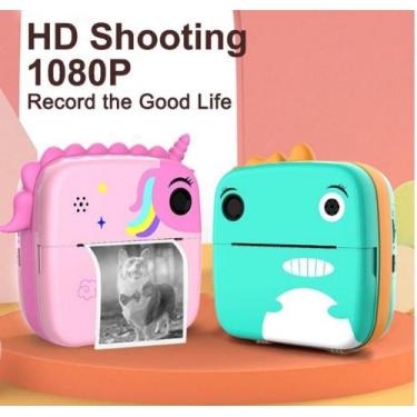 Imagem de Câmera Infantil Filmadora Full Hd Divertida Impressão Instantanea e Jo