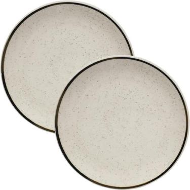 Imagem de Kit Pratos Sobremesa Lanche 2 Pessoas 2Pçs Unni Brisa 19cm - Gici Home