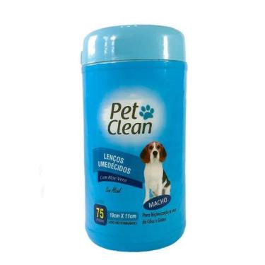 Imagem de Lenços umedecidos 75 unidades 19cm x 11 cm - pet clean - PETCLEAN, MAC