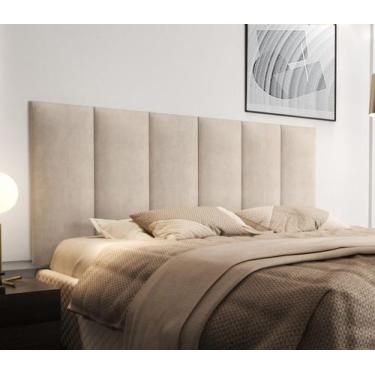 Imagem de Cabeceira Estofada Para Cama De Casal 001 Dobrável Feita Em MDF/MDP - 
