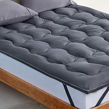 Imagem de SLEEP ZONE Capa de colchão de solteiro para colchão refrescante, forro de cama alternativo, 20 a 53 cm, bolso profundo, solteiro