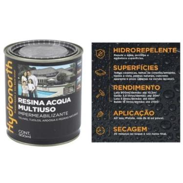 Imagem de Resina acqua multiuso impermeabilizante 0,900 litros - incolor acqua -