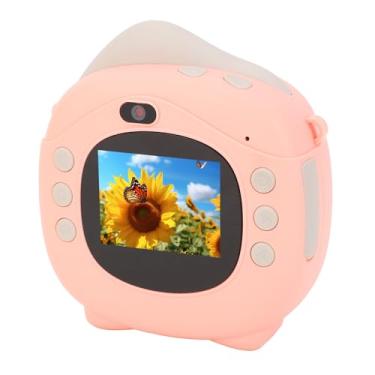 Imagem de Câmera Digital Selfie Com Papel de Impressão Câmera de Vídeo Portátil Com Impressão Térmica de 12MP Com Impressão Sem Tinta Bateria de 800mAh Vários Porta-retratos Digitais (32 GB)