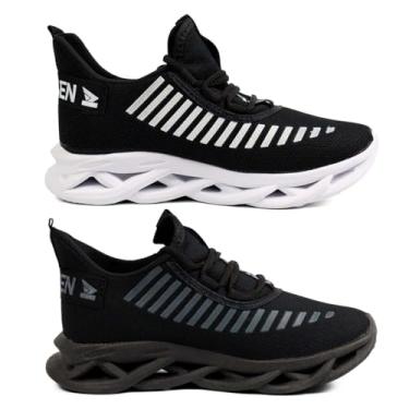 Imagem de Kit 2 Tênis Feminino Infantil Jaguar Esporte Leve Casual Confortável Moderno