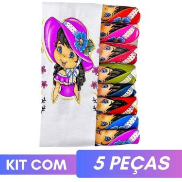 Imagem de Pano Para Fazer Saia Crochê Boneca Artesã C/ Glitter - 5 Un. - DRKZA