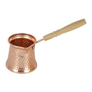 Imagem de Bothyi Cafeteira Turkiye feita à mão, pequena, com alça antiaquecimento, de alumínio resistente, caneca de café de 350ml para casa, restaurante, escritório,