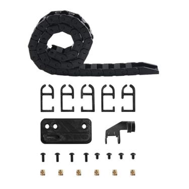 Imagem de Corrente de Arrasto de 16.9 Polegadas, Corrente de Arrasto de Impressora 3d de Baixo Ruído Flexível Abs para Bambu P1p, Transportador de Fio de Cabo de Corrente de Arrasto