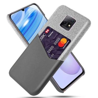 Imagem de Capa para Xiaomi Redmi 10X PRO 5G,Tela e tampa de couro PU,Antideslizante,360°cobertura completa à prova de choque com 1 slot de cartão atrás,Prevenção de queda-Gray