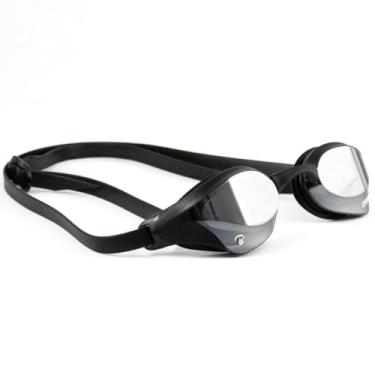 Imagem de Óculos Cobra Core Swipe Mirror Mergulho Natação Antiembaçante Proteção Solar UV Silicone Resistente Profissional Adulto Juvenil Praia Piscina Águas Abertas (Preto-Cinza)