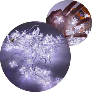 Imagem de Pisca Cortina Estrelinhas Enfeite Natal 80 LED 110-220v 3x1M