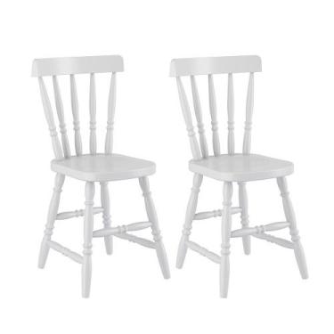 Imagem de Kit com 2 Cadeiras Piratini Colonial 150B, Branco