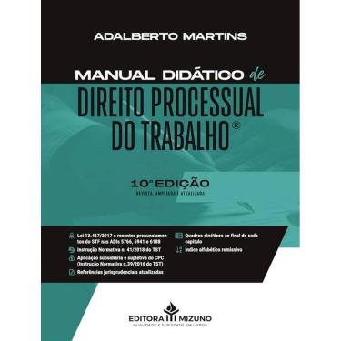 Imagem de Manual Didatico De Direito Processual Do Trabalho - 10ª Ed