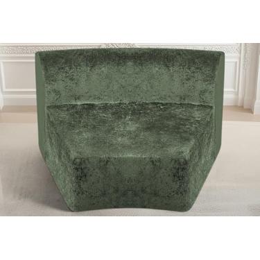 Imagem de Homguava Sofá secional modular, sofá de espuma de memória, cadeira de sofá individual com assento profundo, sofás estofados modernos para sala de estar, apartamento, escritório, sem necessidade de