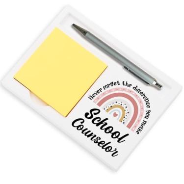 Imagem de Presentes de conselheiro escolar, presentes de agradecimento para conselheiro escolar semana graduação aniversário natal escritório mesa auto-adesivo suportes de bloco de notas S2B9