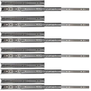 Imagem de Kit 12 corrediças telescópicas 35cm 25kg para gaveta 6 pares