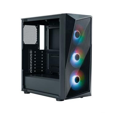 Imagem de Gabinete Cooler Master Cmp 520 Lateral De Vidro - 3 Fans Led Argb- Preto - Cp520-kgnn-s00