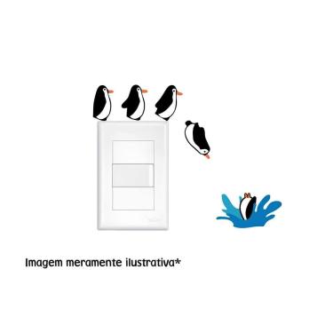 Imagem de Adesivo Para Interruptor Pinguim Mergulhando