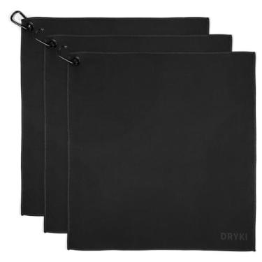 Imagem de Lenços absorventes de suor - as toalhas de suor de bolso originais - panos de microfibra de secagem rápida para rosto, mãos e corpo - homens e mulheres - academia, esportes e trabalho (preto: tamanho