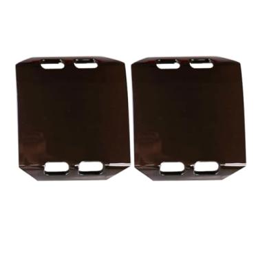 Imagem de 2 peças de capas de luz LED de 4 polegadas capa de luzes off-road capa de lente de barra de luz capas protetoras à prova de poeira para quadriciclo UTV SUV caminhão 10 cm luzes de trabalho de LED