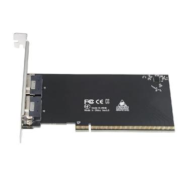 Imagem de cablecc 74 pinos Dual Slimline SFF-8654 8X para PCIE4.0 PCIE 16X Express 3.0 Raid Card VROC Raid0 Hyper Adapter
