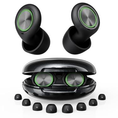 Imagem de Tampões de ouvido para cancelamento de ruído de sono, tampões de ouvido de silicone reutilizáveis para dormir com 8 orelhas e capa, redução de ruído de 45 dB, protetores de ouvido de alta fidelidade