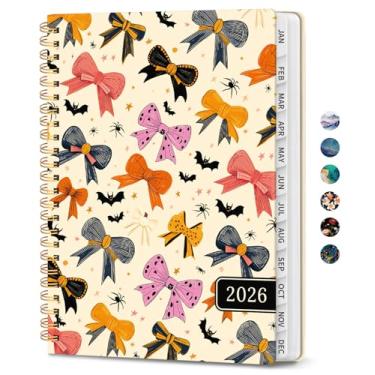 Imagem de Agenda 2026 para mulheres, agenda mensal e semanal para mulheres, janeiro de 2026 a dezembro de 2026, capa dura bonita agenda 2026 livro com abas, encadernação espiral, perfeito para escola