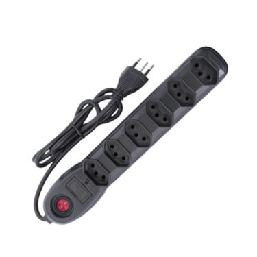 Imagem de Filtro De Linha Megacabos 6 Tomadas Cabo Com 3 Metros