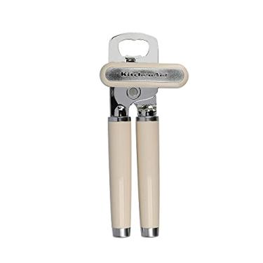 Imagem de KitchenAid Abridor de lata e abridor de garrafas de aço inoxidável – creme de amêndoa