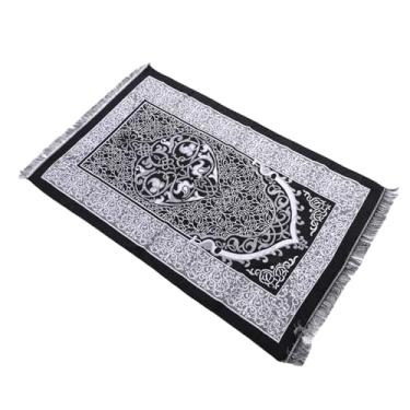 Imagem de GLOGLOW Tapete de Oração Muçulmano, Tapete de Oração de Tecido de Algodão Com Borlas de Design Tradicional, Tapete de Oração Macio e Portátil Sem Derramamento, para Presente de Oração