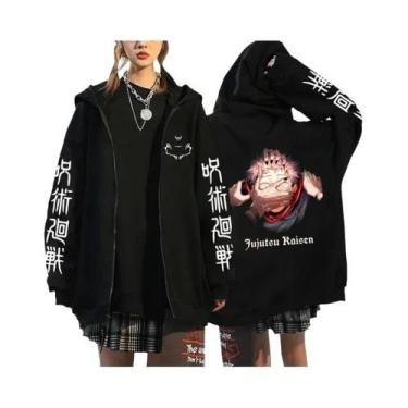 Imagem de Moletom Unissex Com Capuz E Zíper Estampado Jujutsu Kaisen Ryomen Suku