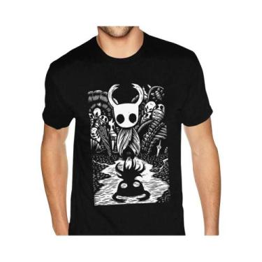 Imagem de Camiseta Masculina Hollow Knight Ghost Knight Com Estampa De Caveira G