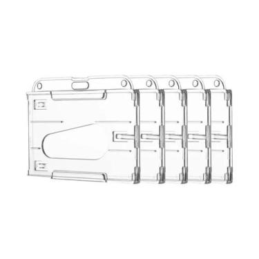 Imagem de Porta-Crachá Retrátil Com Dois Slots Para Cartões, Estojo Protetor Par