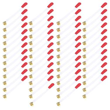 Imagem de Cryfokt Corda de Escalada de Piano 50 Peças Cinto de Afinação Durável Com Trava para Ferramenta de Reparo de Instrumento Musical, Ideal para Pianos Verticais Material Fiapo Algodão Tamanho 7,5 X 0,5