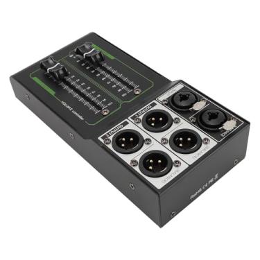 Imagem de Generic Controlador de Volume de Metal Passivo, de Som de Estúdio Sem Perdas, Equipamento de DJ para Casa, 1 Em 2 Saídas